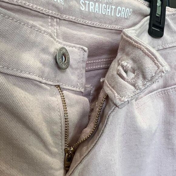 Denizen from Levi’s, low rise straight crop denim jeans, blush, size 29 - Picture 8 of 13